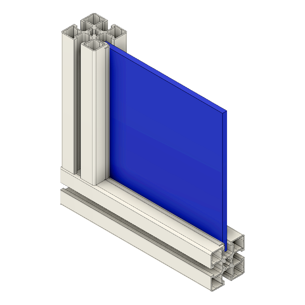 63-100-BL MODULAR SOLUTIONS PVC PANEL<br>1/4" X 48" X 96", DARK BLUE